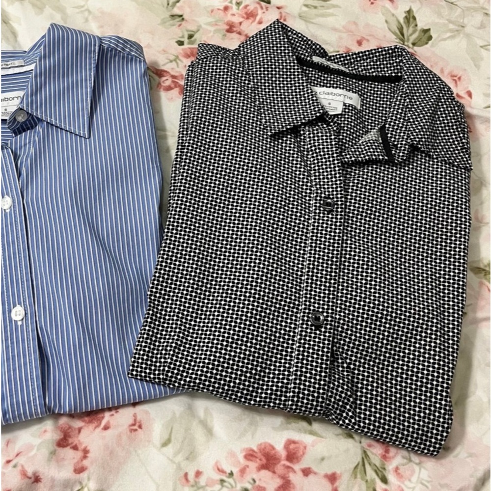 Lot of Two Smart Style Women’s Liz Claiborne Size Small Button Front Blouses